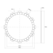 SINGLE CLUTCH DISC CRANKED FCC