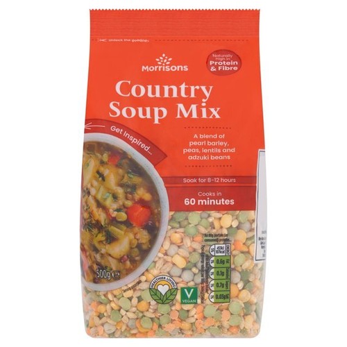 Soup mix peas beans brown - soup,