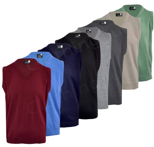Mens plain neck - neck, sleeveless