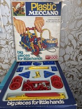Meccano Vintage 1970s Plastic Construction Set 200 Boxed Used Good Condition