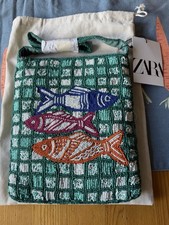 Zara Beaded Fish Mini Bag-