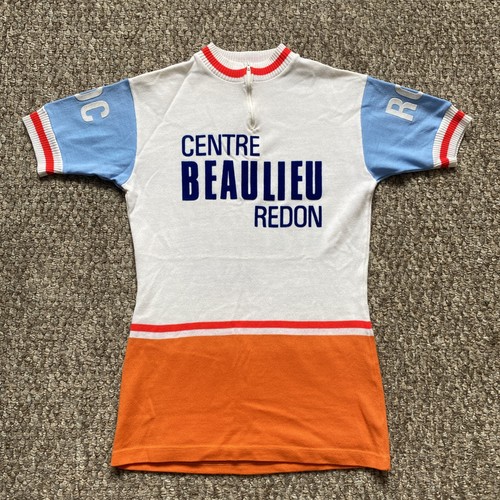 Vintage acrylic cycling jersey - cycling,