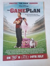 DISNEY THE GAME PLAN THE ROCK ORIGINAL POSTER Video Shop DVD VHS 59.4x42cm