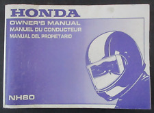 HONDA NH80 GENUINE OWNERS HANDBOOK MANUAL INC WIRING DIAGRAM pre owned