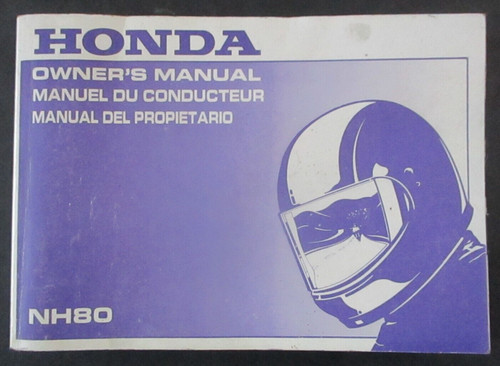 Honda nh80 genuine owners - genuine,