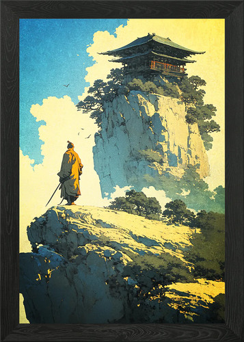 Shaolin monk standing - shaolin,