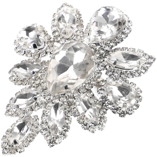 Wedding rhinestone brooch pin - wedding,