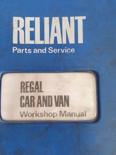 Reliant regal car van - regal, 3/25