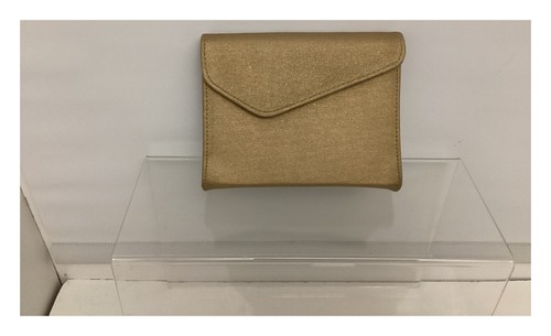Gold shimmer clutch bag - gold,