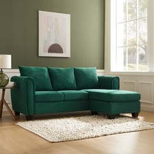Cozy Stylish Green 3-Seater