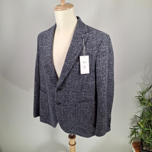 Blazer mens 44s blue - blazer, grey