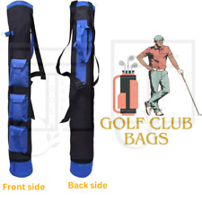 Golf Club Carry Bag Collapsible Nylon Sunday  Lightweight Travel Pack 3 pockets