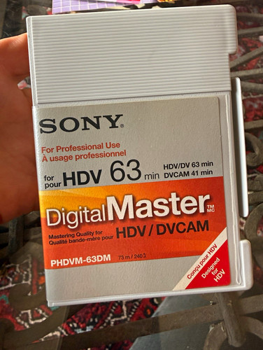 Sony digitalmaster hdv dvcam - sony,