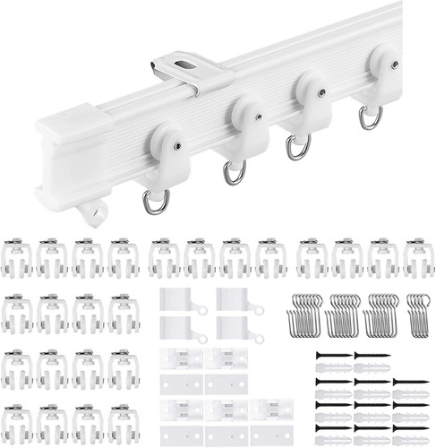 Flexible ceiling curtain track - curtain,