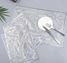 4 Set Silver Placemats