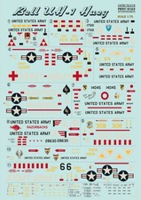 1/72 Bell UH-1 Huey Vietnam War Helicopter Decals – Print Scale 72-019