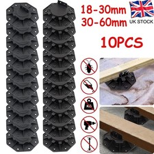 18-30mm/30-60mm 10PCS Adjustable Decking Pedestal Riser Bearing Support UK