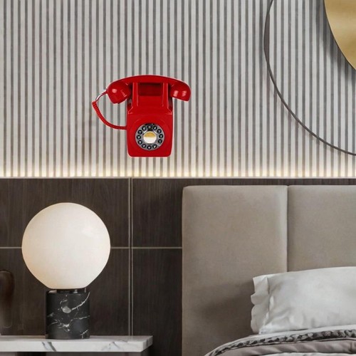 Retro landline phone - landline, wall