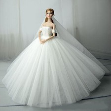 Coral Fashion Doll Clothes for 11.5" Doll Wedding Dress Party Gown Outfits 1/6