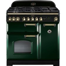 Rangemaster CDL90DFFRG/B Classic Deluxe 90cm Dual Fuel Range Cooker 5 Burners