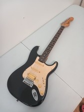 Squier by Fender Strat Electric Guitar Black & White