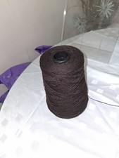100% British lambswool yarn 2/20s on cone Ebony 260g 