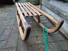 Vintage Wooden Sled Sleigh