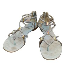 René Caovilla Crystals Swarovski Crystals Embellished Sandals Size 36.5
