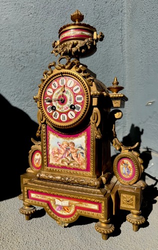 Antique french gilt mantel - antique,