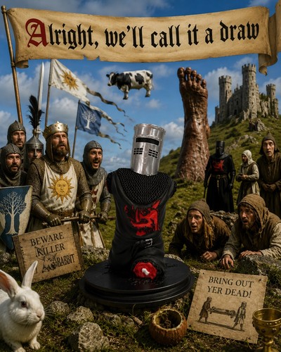 Monty python holy grail black - holy,