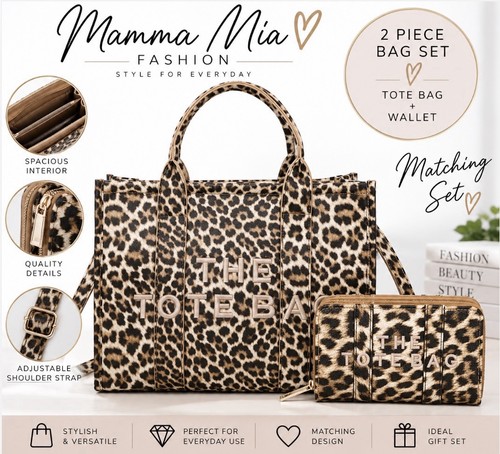 Leopard print tote bag - tote,