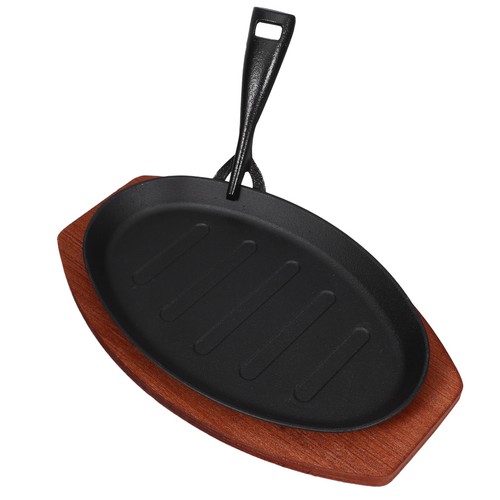 Cast iron tray - iron, steak