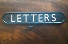 Cast Aluminium LETTERS Sign Railway Station Style Plaque Steam Train