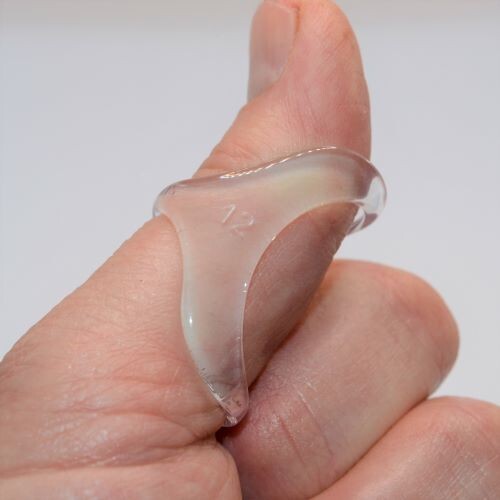 Thumb support clear oval for - support,