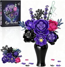 Purple Flowers bouquet Gothic