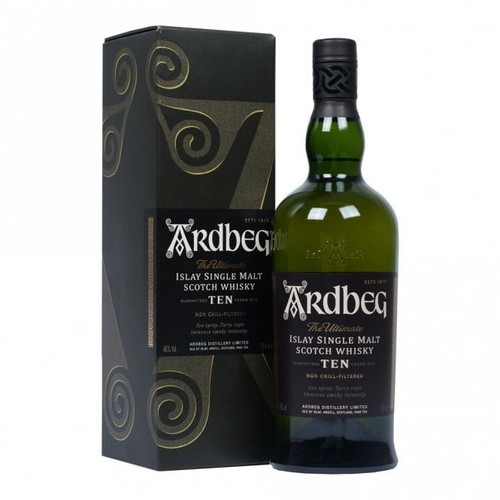 Ardbeg year old whisky 70cl - 10,