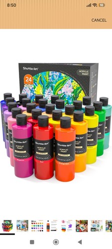 Shuttle art acrylic paint - art,
