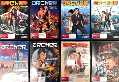 Archer seasons dvd - archer:, 1-8