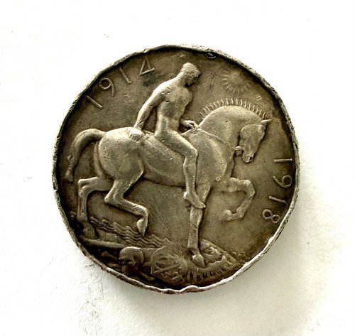 Silver british war medal - british,