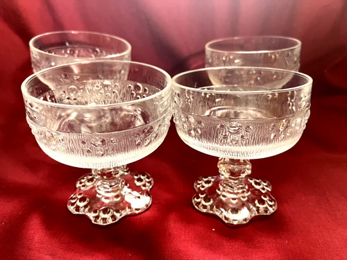 Set vintage pressed glass - 4,