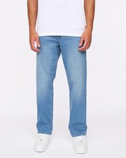 Mens Duck & Cover Rushawn Relaxed Fit Jeans - Light Wash