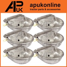 6 Stainless Steel Water Trough Bowl Automatic Drinking Drinker Cow Pig Pony Goat