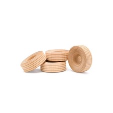 Mini Wood Wheels Treaded