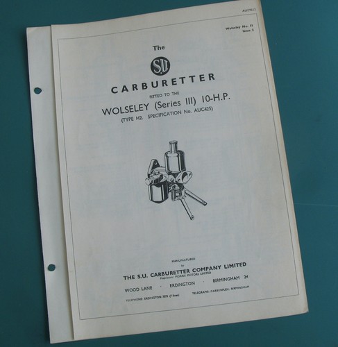 Wolseley h p - wolseley, (series