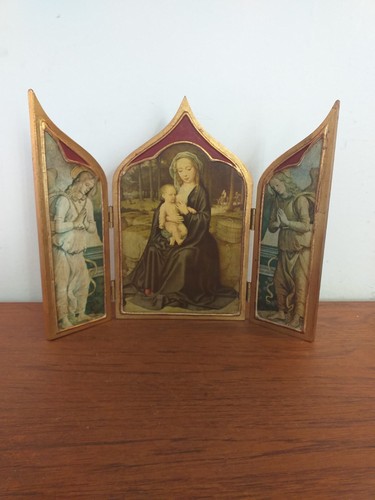 Vintage religious folding icon - vintage,