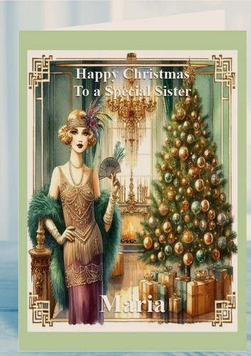 Personalised christmas card - personalised,