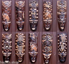 African Tribal Wall Hanging Mask Ethnic Garden Pub Decor Decoration Christmas