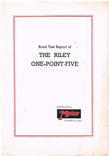 Riley one point five saloon - riley,