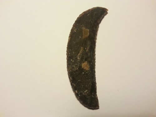 Stone age flint knapping