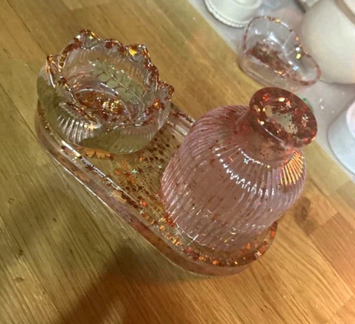 Autumn resin vanity - resin, tray